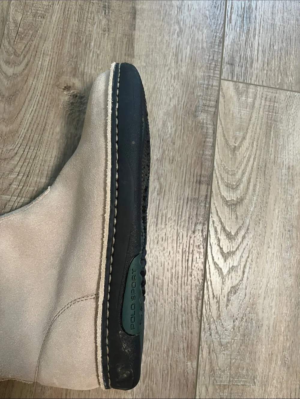 Polo by Ralph Lauren Plush-Lined Suede Winter Boots in Light Beige